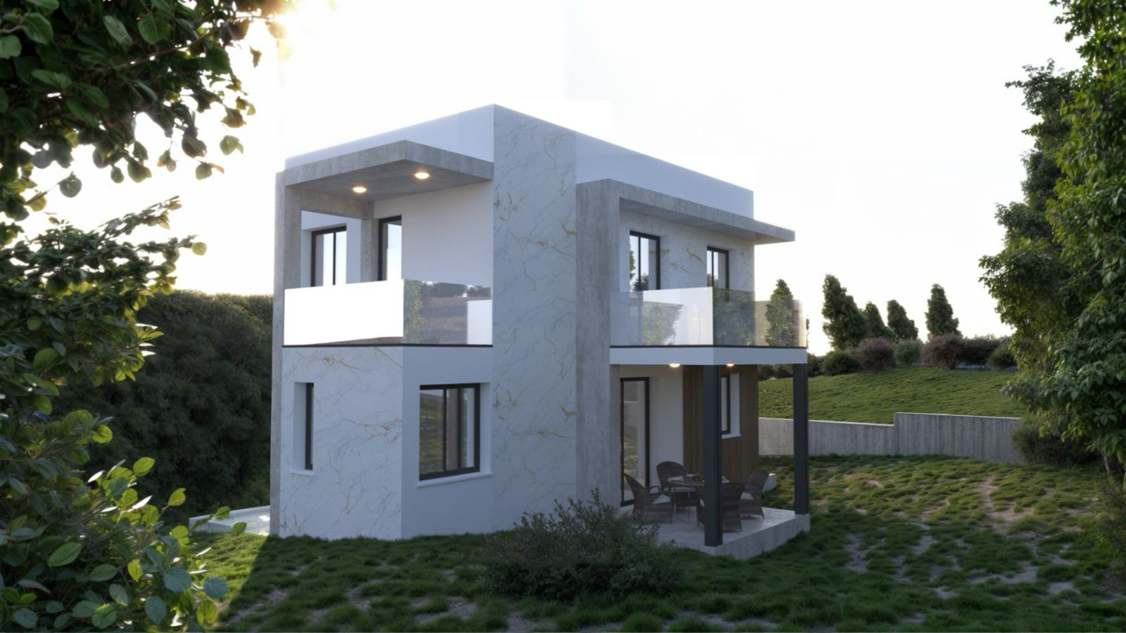 Villa with Balcony View